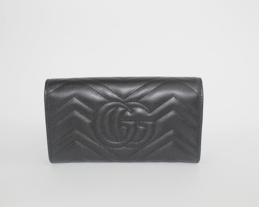 GUCCI GG MARMONT QUILTED WALLET