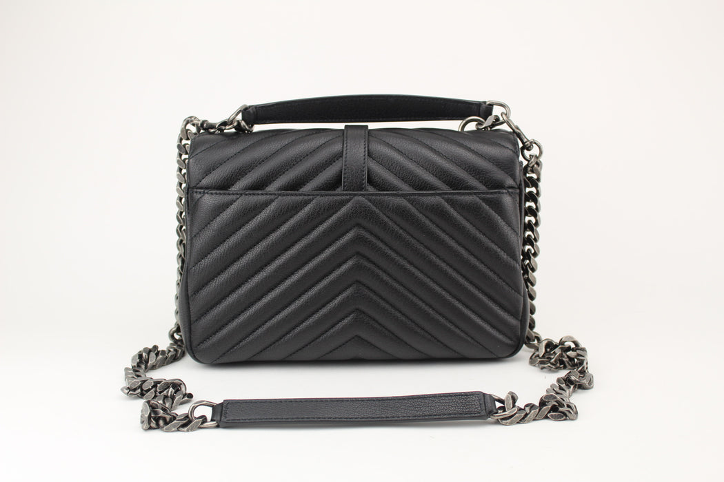 SAINT LAURENT COLLEGE MEDIUM QUILTED SHOULDER BAG