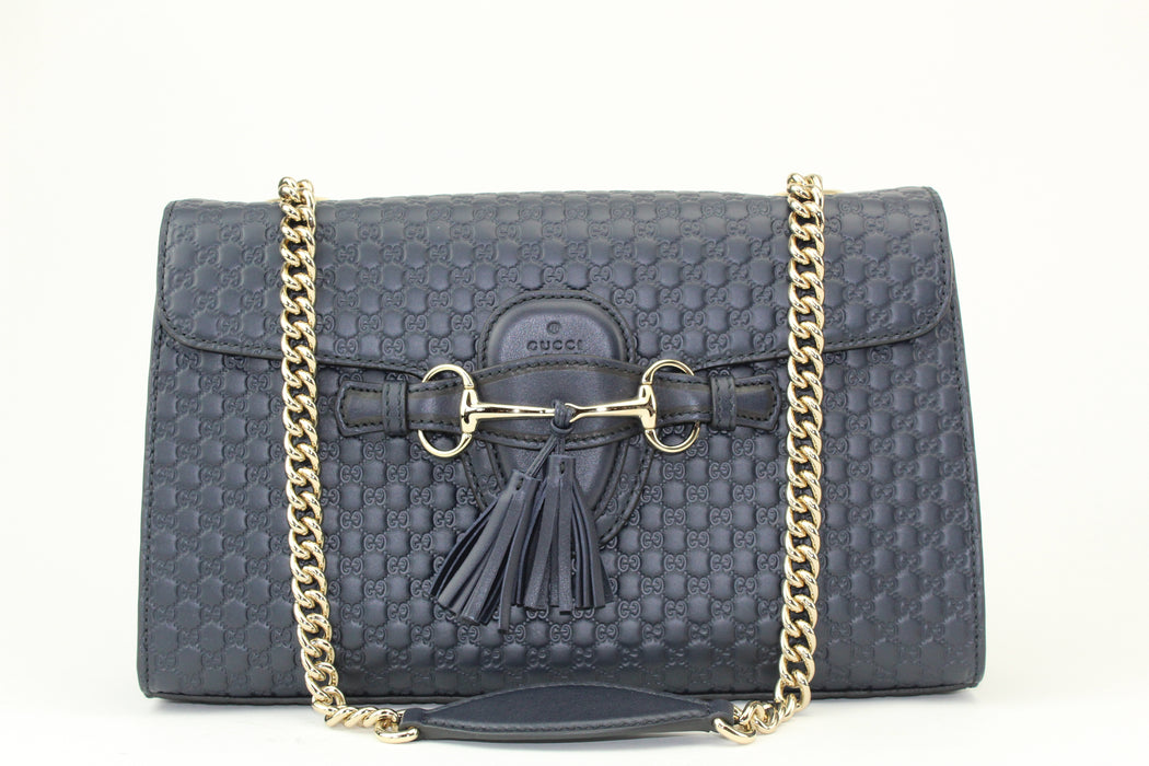 Gucci Emily Guccissima Medium Chain Shoulder Bag