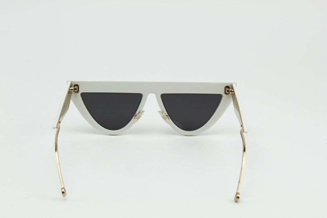Fendi white cat eye sunglasses