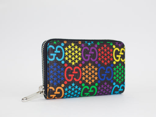 GUCCI GG PSYCHEDELIC ZIP CARD CASE