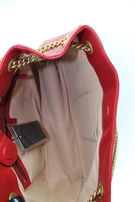 Gucci GG Marmont Matelasse  Tote Red