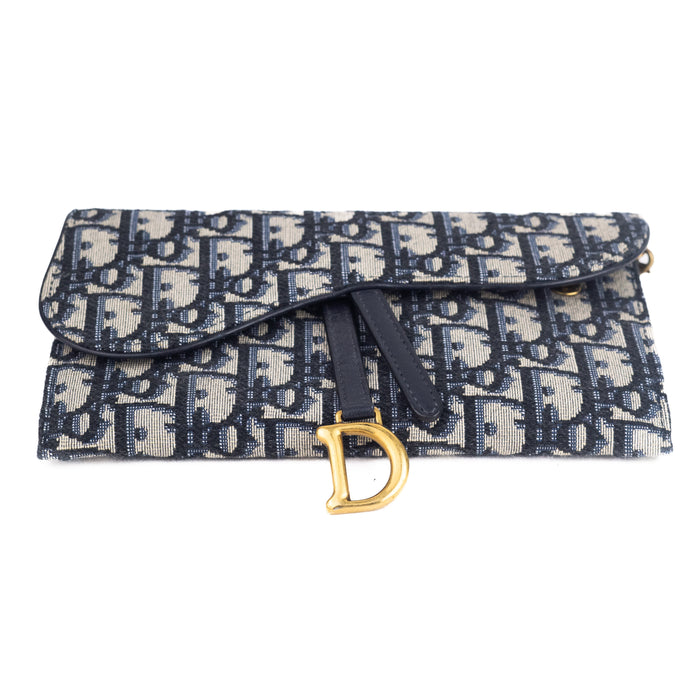 Dior Long Saddle Wallet on Chain