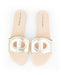 Christian Dior D-club slides Metallic Gold