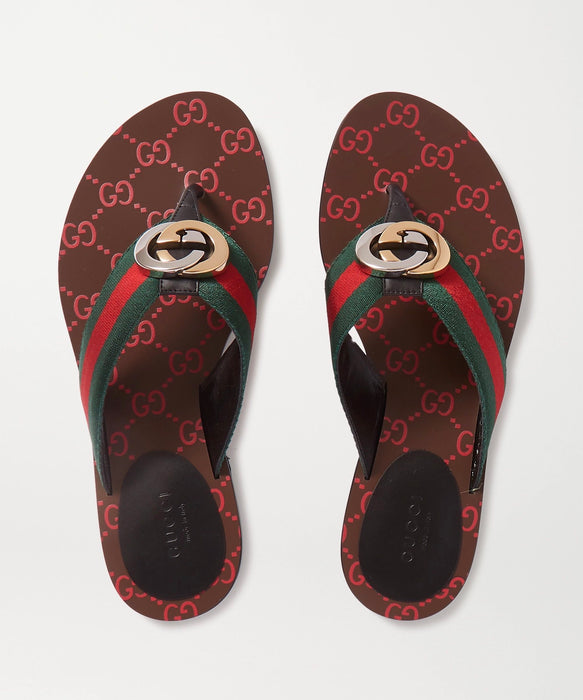 Gucci Kika Web thong sandal