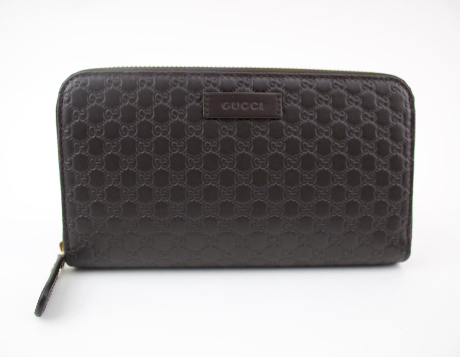GUCCI MICROGUCCISSIMA ZIP AROUND WALLET