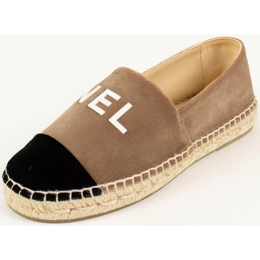 CHANEL VELVET ESPADRILLES SIZE 38