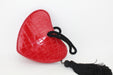 Saint Laurent Heart Croc embossed Clutch