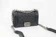 CHANEL SMALL CAVIAR BOY BAG BLACK