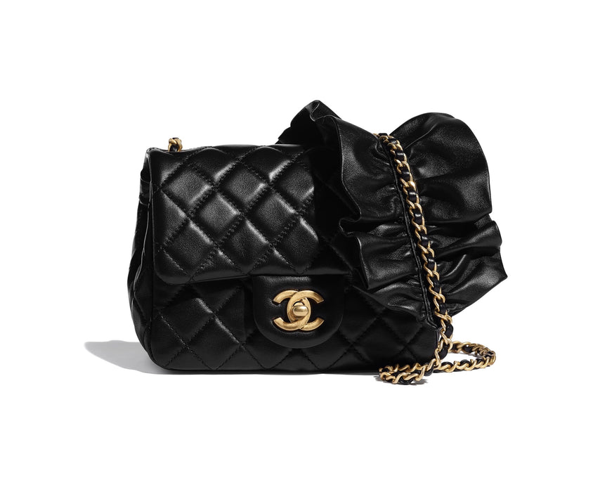 Chanel Romance Square Flap Bag Black