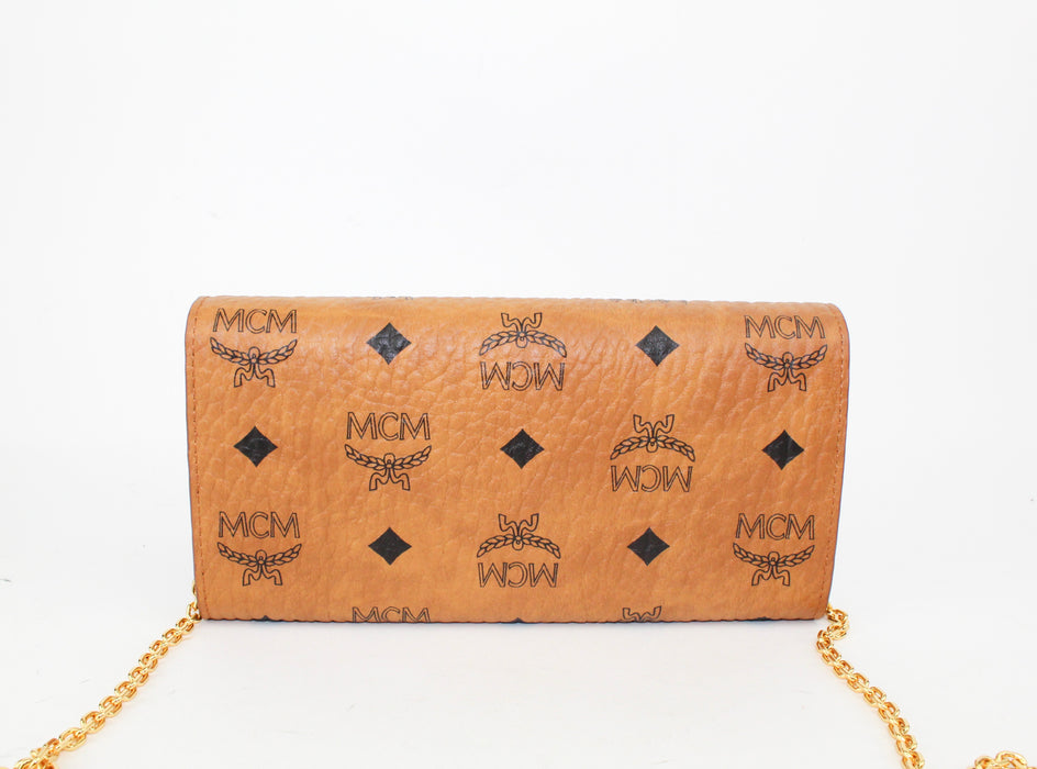 MCM VISETOS TWO FOLD WALLET ON CHAIN