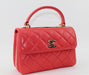 CHANEL FLAP BAG WITH TOP HANDLE - LuxurySnob