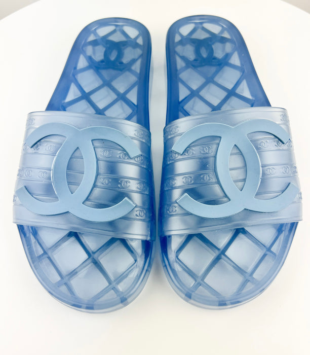 Chanel CC FLats Slide Sandals