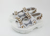 GUCCI CRYSTAL EMBELLISHED SANDALS WHITE