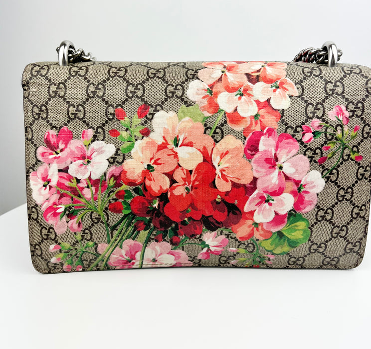 GG Supreme Monogram Medium Dionysus Shoulder Bag Blooms