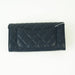 Chanel Gusset Flap Wallet blue