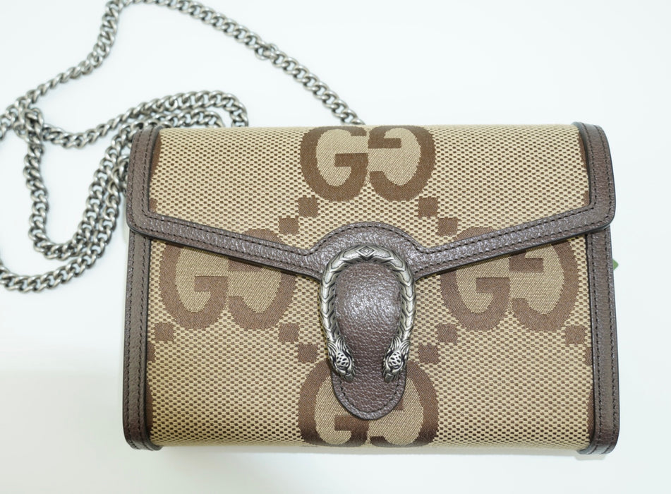 Gucci Dionysus GG Jumbo Wallet on chain