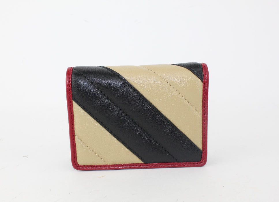 Gucci Vintage Effect Calfskin Matelasse Wallet