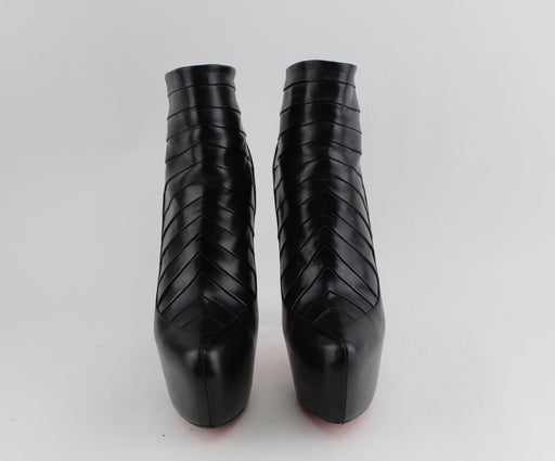 CHRISTIAN LOUBOUTIN AMOR NAPPA BOOTIES SIZE 39.5 - LuxurySnob