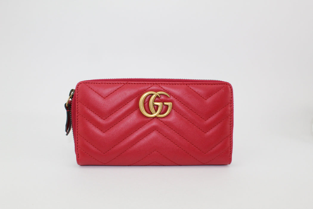 GUCCI GG MARMONT ZIP AROUND WALLET