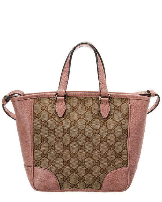 Gucci GG canvas shoulder bag pink