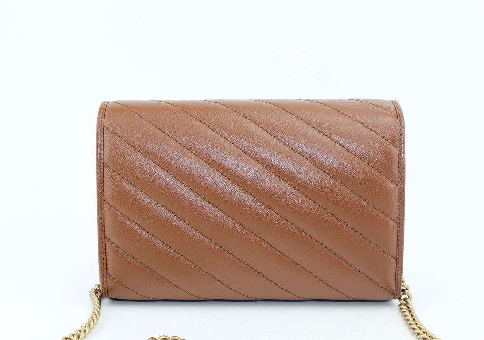 Gucci GG Marmont Chevron Quilted Flap Bag