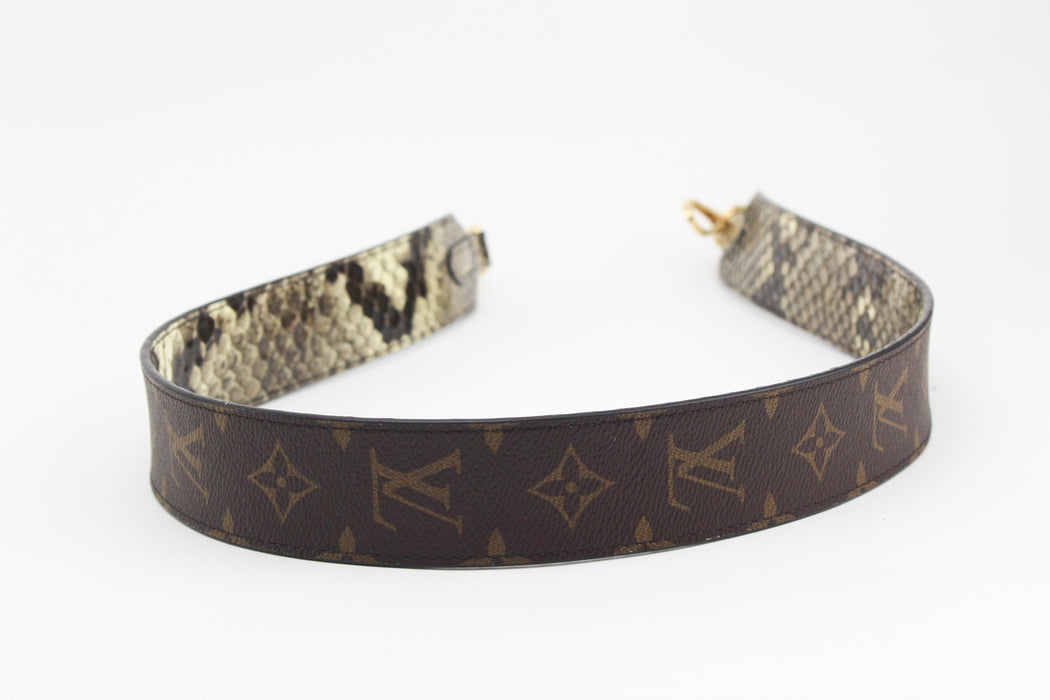 Louis Vuitton Monogram & snakeskin Strap