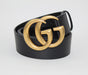 GUCCI LEATHER BELT WITH DOUBLE G BUCKLE - LuxurySnob