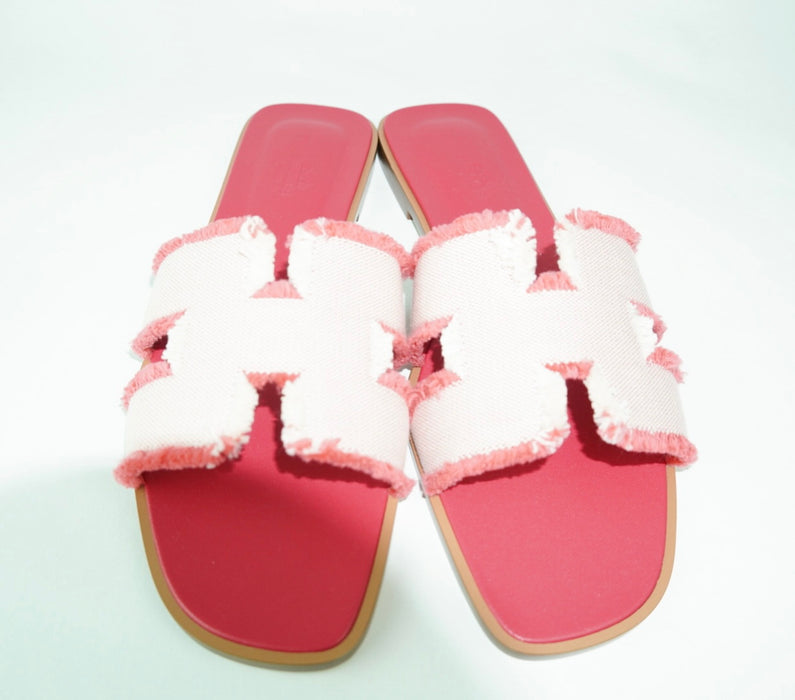 Hermes Oran Sandal Framboise