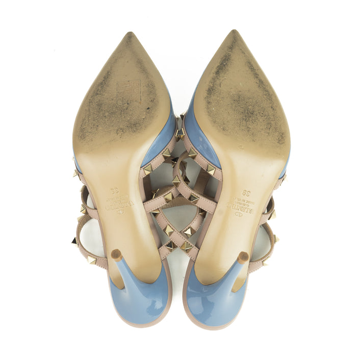 Valentino Garavani Rockstud Heels in Blue