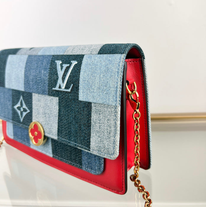 Louis Vuitton Flore Denim Chain Bag Limited Edition
