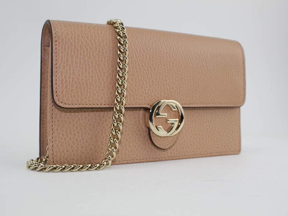 GUCCI ICON CHAIN BAG NUDE