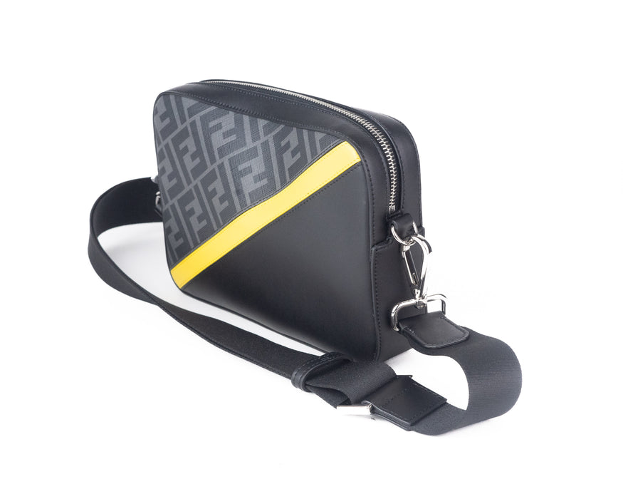 Fendi Grey Fabric Camera Case