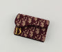 DIOR OBLIQUE SADDLE  FLAP CARD HOLDER