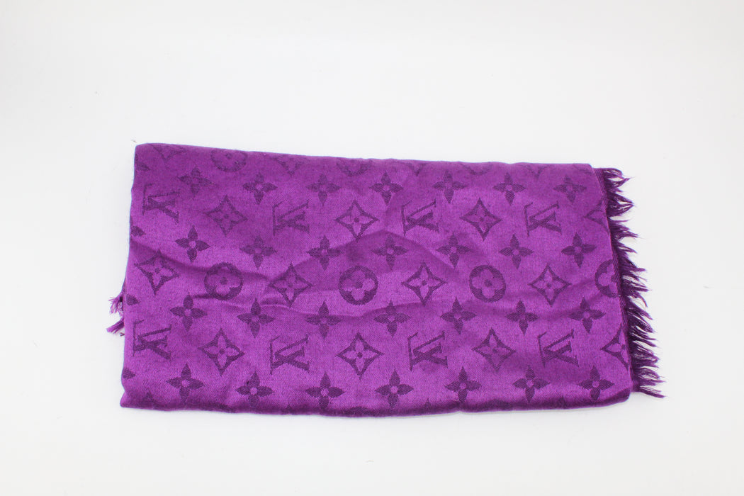 Louis Vuitton Monogram Shawl Purple