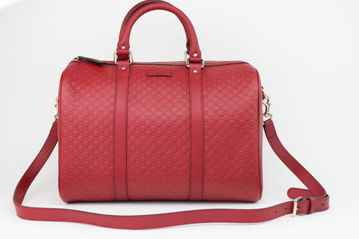 Gucci Boston Guccissima Bag red