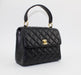 VINTAGE CHANEL TWIN TOP HANDLE FLAP BAG