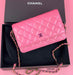 Chanel Wallet on Chain pink
