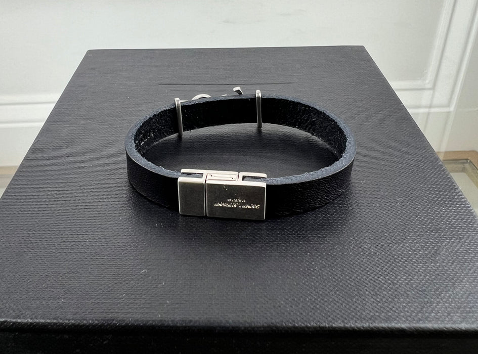 Saint Laurent Opyum Leather Bracelet