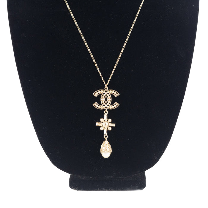 Chanel CC Gold Necklace