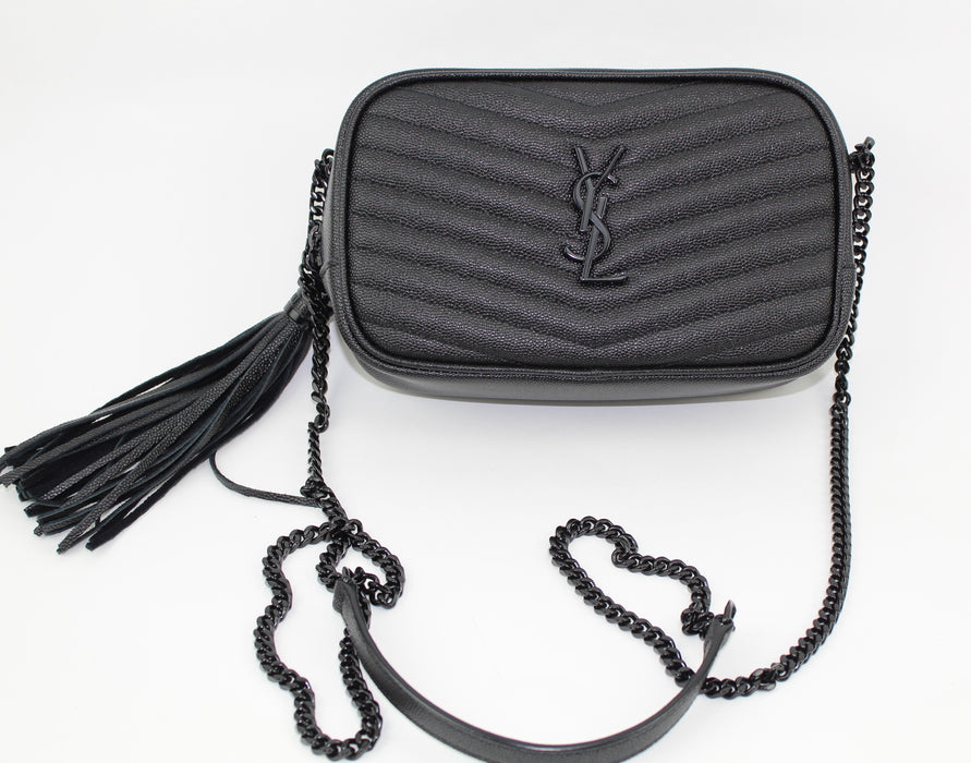 Saint Laurent Mini Lou Quilted Leather Crossbody Bag