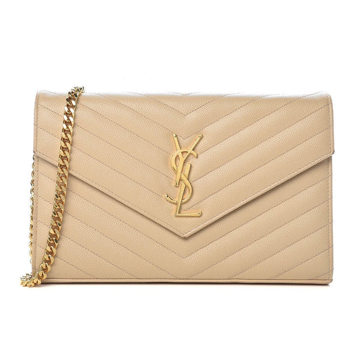 Saint Laurent Wallet on Chain Nude