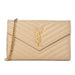 Saint Laurent Wallet on Chain Nude