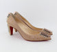 CHRISTIAN LOUBOUTIN GOLDOPUMP 70MM SIZE 37 - LuxurySnob