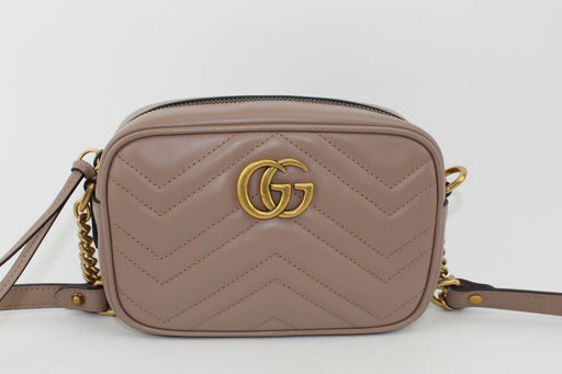 GUCCI MATELASSE MINI CROSSBODY BAG RED