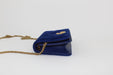 GUCCI GG MARMONT VELVET MINI CROSSBODY BLUE