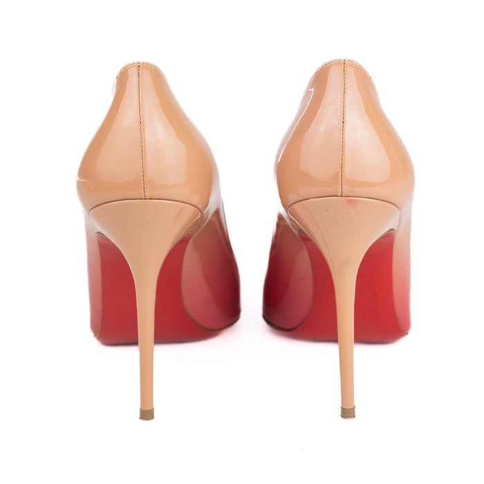 Christian Louboutin 100 Patent Degrade red-nude