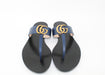 GUCCI LEATHER THONG SANDAL WITH DOUBLE G