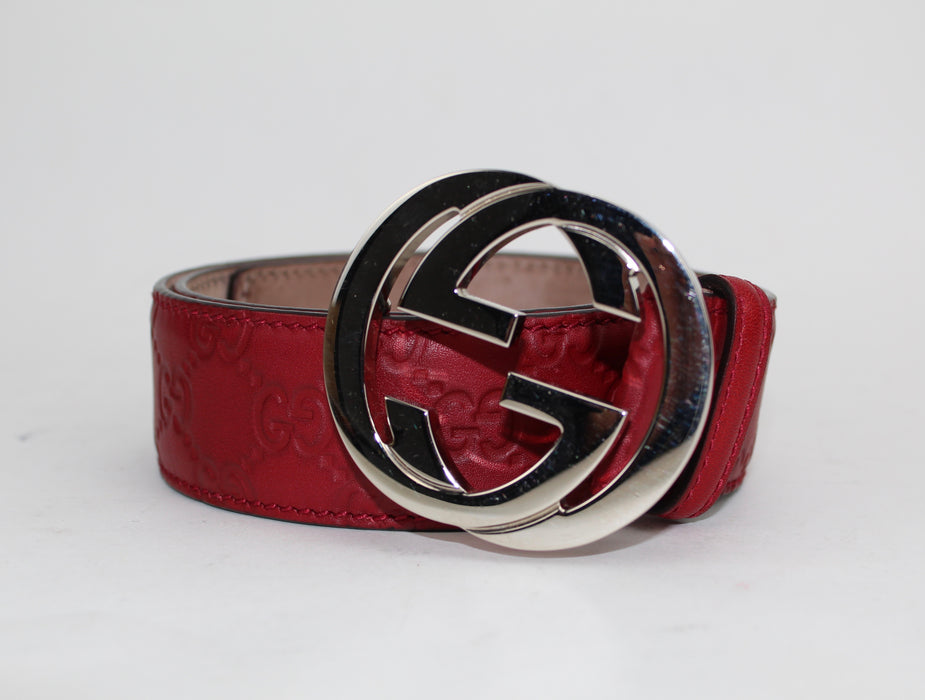 GUCCI SIGNATURE BELT WITH G BUCKLE - LuxurySnob