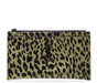 Saint Laurent Leopard Print Leather Zip Pouch